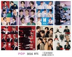 16 Styles K-POP BTS Bulletproof Boy Scouts Printing Collectible Paper Anime Poster (Set)