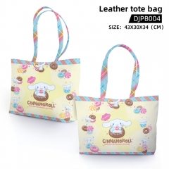Cinnamoroll Cosplay Decoration Cartoon Character Anime Leather Tote Bag