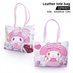 My Melody Cosplay Decoration Cartoon Character Anime Leather Tote Bag