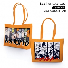 Naruto Cosplay Decoration Cartoon Character Anime Leather Tote Bag