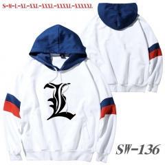 16 Thin Cotton Styles  Death Note Autumn Color Printing Anime Hoddie