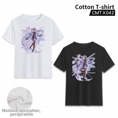 3 Styles Genshin Impact Cosplay Decoration Cartoon Character Anime Canvas T Shirt