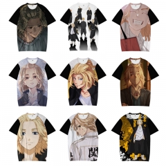 31 Styles Tokyo Revengers Neck Short Sleeve Fashion Comfortable Anime T Shirt