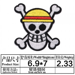 5 Styles One Piece Decorative Cute Pattern Anime Cloth Patch