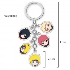 2 Styles Naruto Cartoon Character Collection Anime Acrylic Keychain