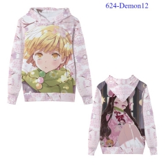20 Styles For Adult and Children Demon Slayer Cartoon Polyester 3D Cosplay Anime Hoodies