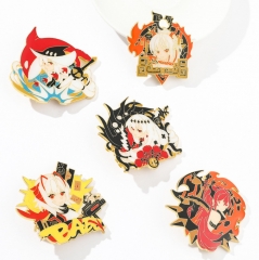 5 Styles Arknights Fashion Badge Pin Decoration Cloth Alloy Anime Brooch