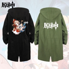 36 Styles Genshin Impact Long Trench Coat Jacket Anime Costume