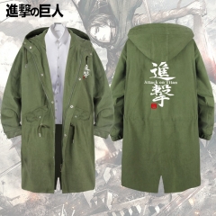 23 Styles Attack on Titan/Shingeki No Kyojin Long Trench Coat Jacket Anime Costume