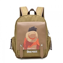 One Piece Luffy Pattern For Student Canvas Anime Backpack Bag