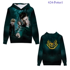 5 Styles For Adult and Children Harry Potter Cartoon Polyester 3D Cosplay Anime Hoodies