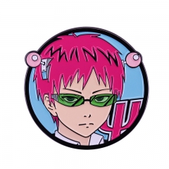 Saiki Kusuo no Sai-nan /The Disastrous Life of Saiki K Saiki Kusuo Cartoon Badge Pin Decoration Clothes Anime Alloy Brooch