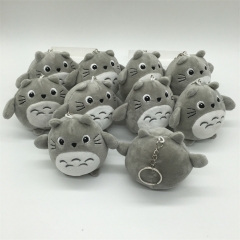 10pcs/set My Neighbor Totoro Anime Plush Toy Keychain 9cm