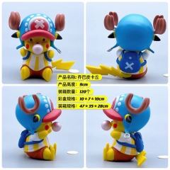 9cm One Piece Tony Chopper Cosplay Pokemon Picachu Cartoon Collection Toys Anime PVC Figure