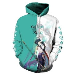 2 Styles Genshin Impact Cosplay Cartoon Charater Color Printing Anime Hoodie