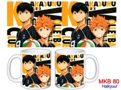 6 Styles Haikyuu Custom Design Color Printing Anime Mug Ceramic Cup 5Pcs/Set