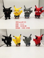 4 PCS/SET Pokemon Kaws Character Collectible Anime Figure