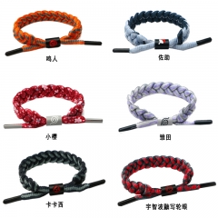 10 Styles Naruto Character Accesorios Hand Made Anime Bracelet