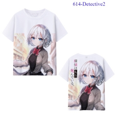 5 Styles Tantei wa Mou, Shindeiru/The Detective is Already Dead Japanese Cartoon Color Printing Cosplay Anime T-shirt