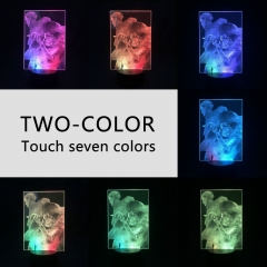 2 Colors Attack on Titan/Shingeki No Kyojin Levi·Ackerman Anime 3D Nightlight with Remote Control