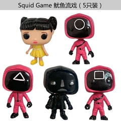 5 Pcs/Set Squid Game/Round Six Cartoon Character Anime PVC Figure