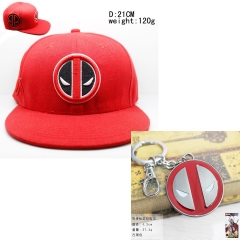 3 Styles Marvel Deadpool Cartoon Cosplay Anime Hat Baseball Cap With Keychain