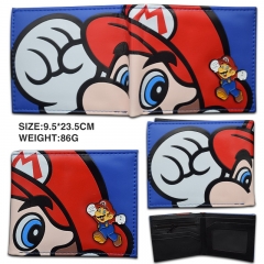 Super Mario Bro Cosplay Cartoon Decorative Anime Wallet PU Purse