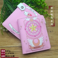 Card Captor Sakura Cartoon Cosplay Purse Anime Folding Wallet