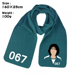 19 Styles Squid Game /Round Six Cartoon Pattern Cosplay For Winter Anime Scarf