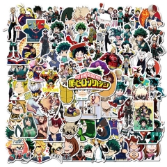 100PCS My Hero Academia Cartoon Waterproof Anime Stickers