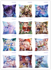 20 Styles 3 Sizes Genshin Impact Cosplay Decoration Cartoon Anime Pillow