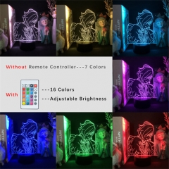 2 Different Bases Genshin Impact Kaeya Anime 3D Nightlight with Remote Control