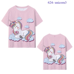 10 Styles Unicorn Color Printing Cosplay Anime T-shirt