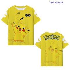 10 Styles Pokemon Color Printing Cosplay Anime T-shirt