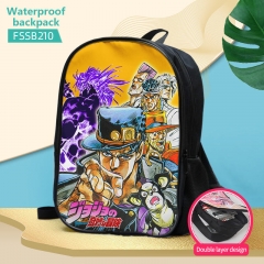 JoJo's Bizarre Adventure Cosplay Cartoon Waterproof Backpack Anime School Bag