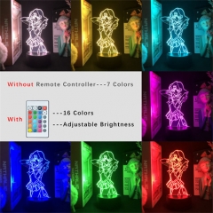 2 Different Pretty Soldier Sailor Moon Anime 3D Nightlight with Remote Control