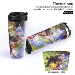 3 Styles Genshin Impact Cartoon Thermal Cup Insulation Cup Heat Sensitive Mug