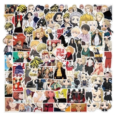 100PCS Tokyo Revengers Cartoon Waterproof Anime Stickers