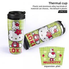 2 Styles Hello Kitty Cartoon Thermal Cup Insulation Cup Heat Sensitive Mug