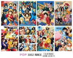 One Piece Color Printing Anime Paper Posters (8pcs/set)