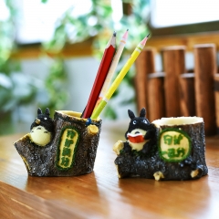 2 Styles My Neighbor Totoro Anime Brush Pot Cartoon Decoration PVC Figure Toys