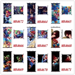 10 Styles Super Mario Bro Decorative  Wall Anime Wallscroll (40*102CM)
