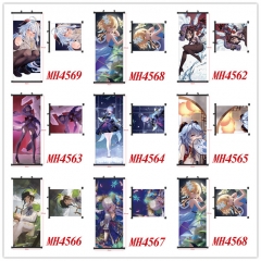 26 Styles Genshin Impact Decorative Wall Anime Wallscroll (40*102CM)