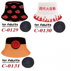 3 Styles Naruto Fisherman Sun Hat Cap Anime Bucket Hat