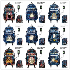 10 Styles My Neighbor Totoro  Cartoon Waterproof Backpack Anime School Bag