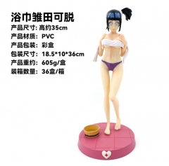 35cm Sexy Girl Naruto Hyuuga Hinata Cosplay Cartoon Model Toy Anime Figure
