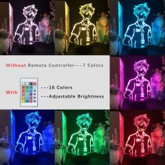 2 Different Bases Haikyu!! Oikawa Tooru Anime 3D Nightlight with Remote Control