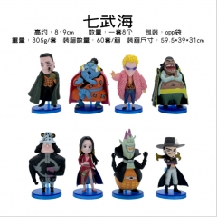 One Piece Cartoon Model Toys Japanese Anime PVC Figures (8pcs/set)