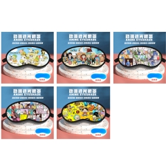 5 Styles One Piece Cartoon Pattern Anime Eyepatch