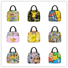 9 Styles Pokemon Game Pattern For Students Anime Hand Bag Lunch Bag